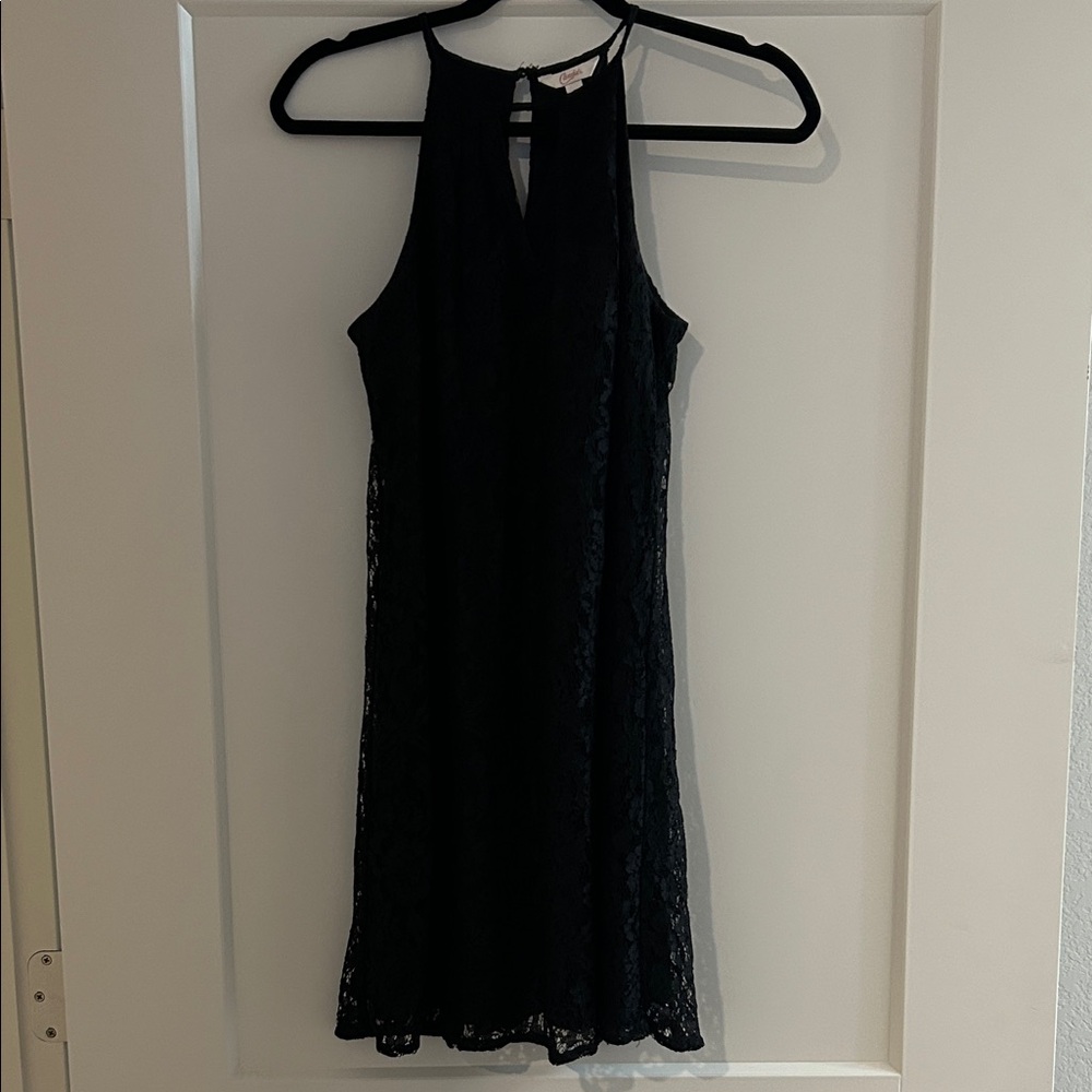 Candie's Black Lace Midi Dress